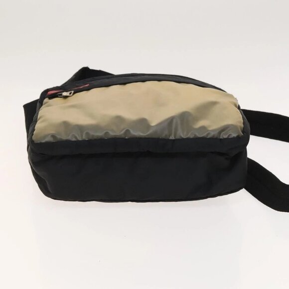 PRADA Sports Shoulder Bag Nylon Black Silver Auth bs26885 - Picture 7 of 16